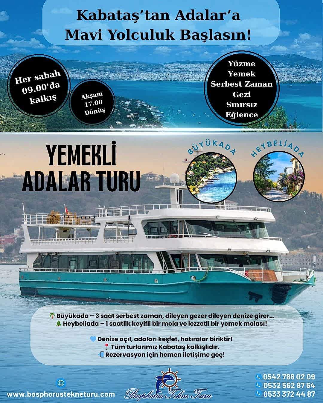 Her Gün Kalkışlı İstanbul Adaları Turu (Dopdolu Program)